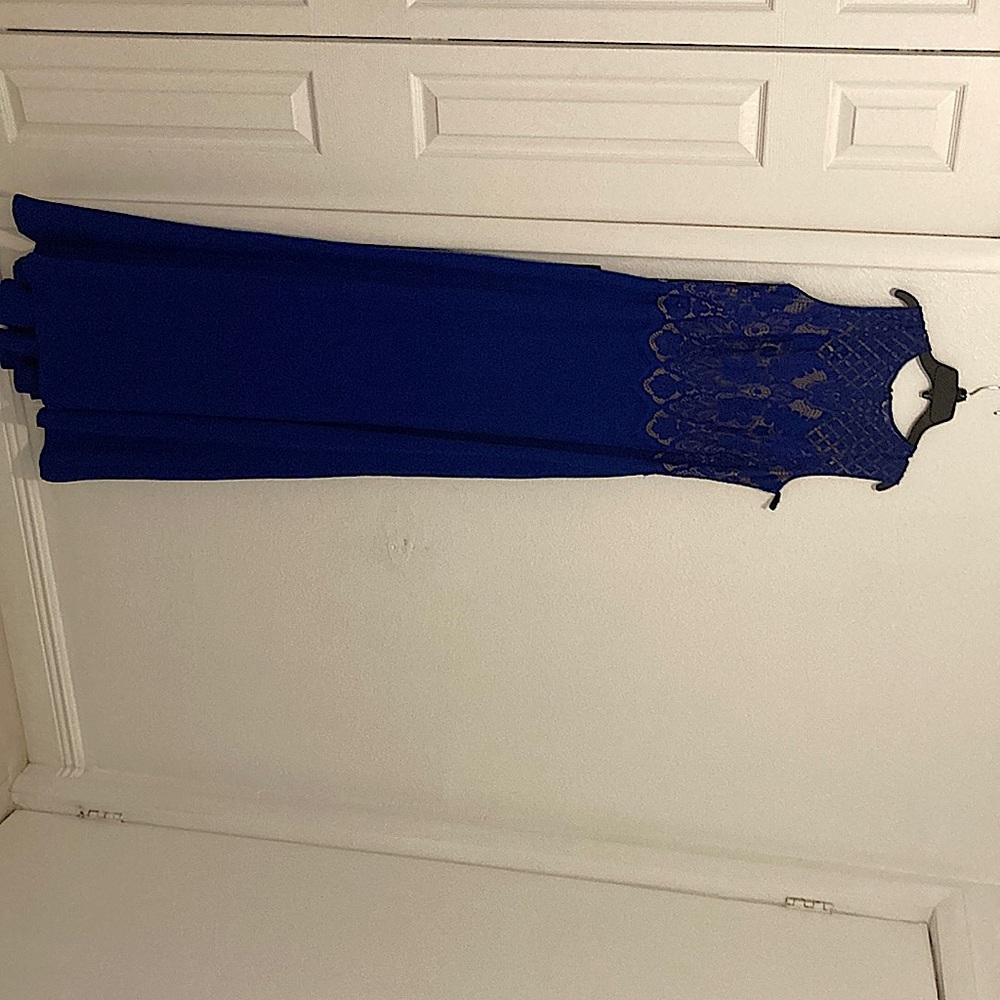 Royal blue Tadashi Shoji dress, sleeveless